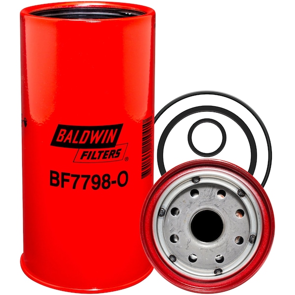 Fuel Filter, 3-5/8" O.D., Spin-On Design